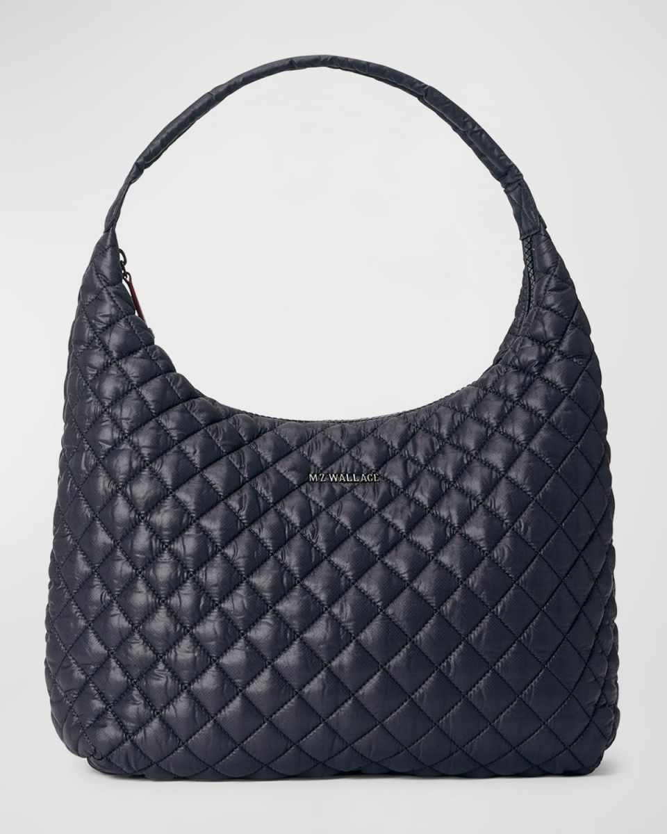 Metro Large Quilted Nylon Shoulder Bag